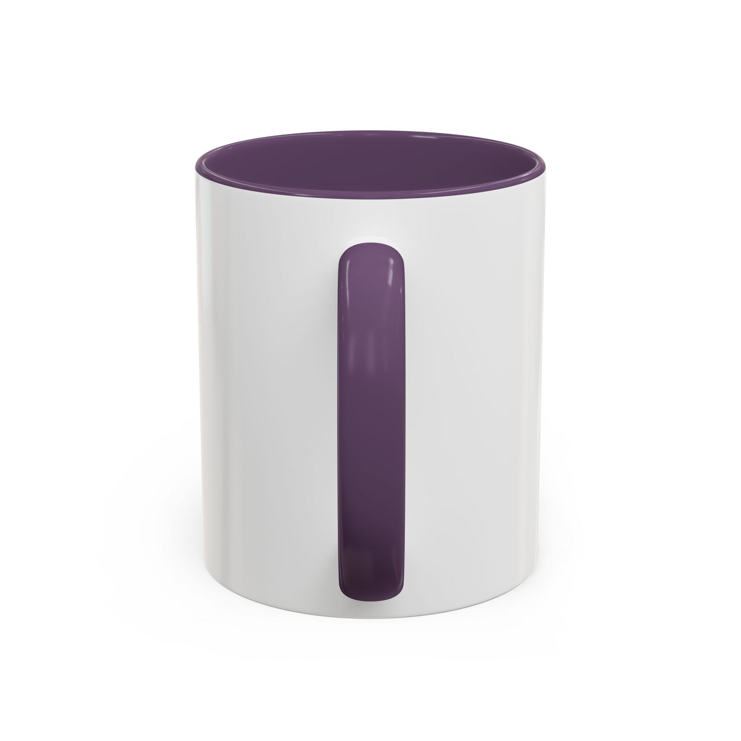 Question Everything Accent Coffee Mug — Bold Purple Typography 11/15oz