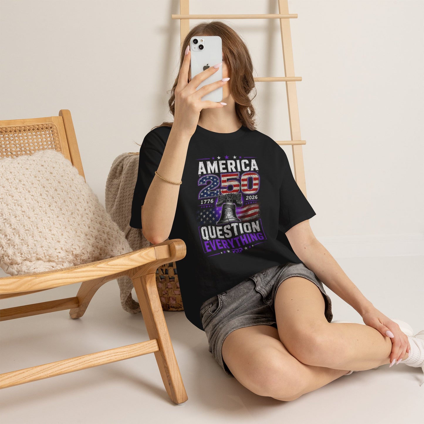 America 250 Liberty Bell T-Shirt — "Question Everything" Patriotic 1776–2026 Tee