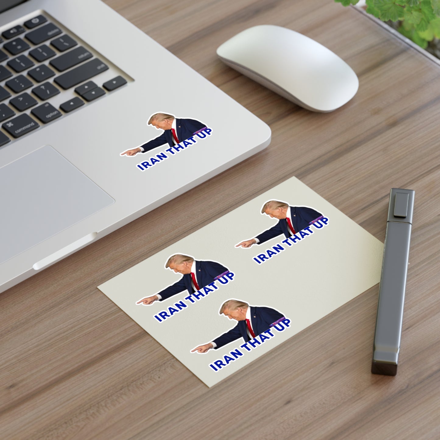 Trump "IRAN THAT UP" Sticker Sheet