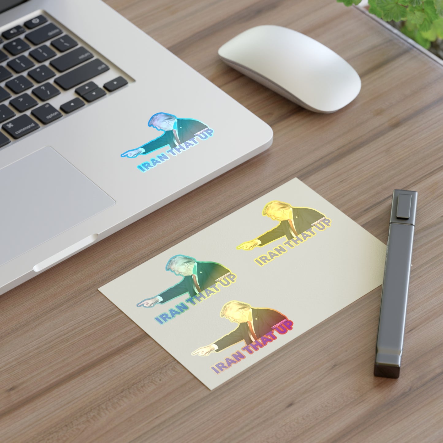 Trump "IRAN THAT UP" Sticker Sheet